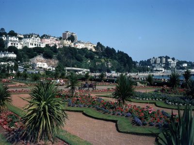 PR16830 - Italian Gardens on Torquay seafront, 1980s