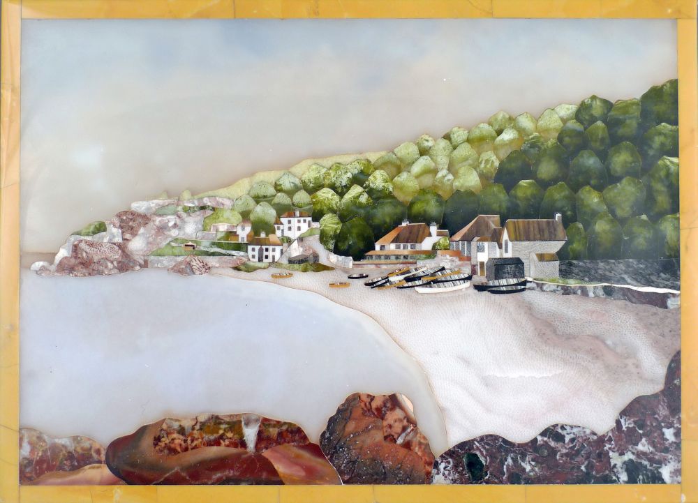 Torquay Marble Plaque of Babbacombe Beach