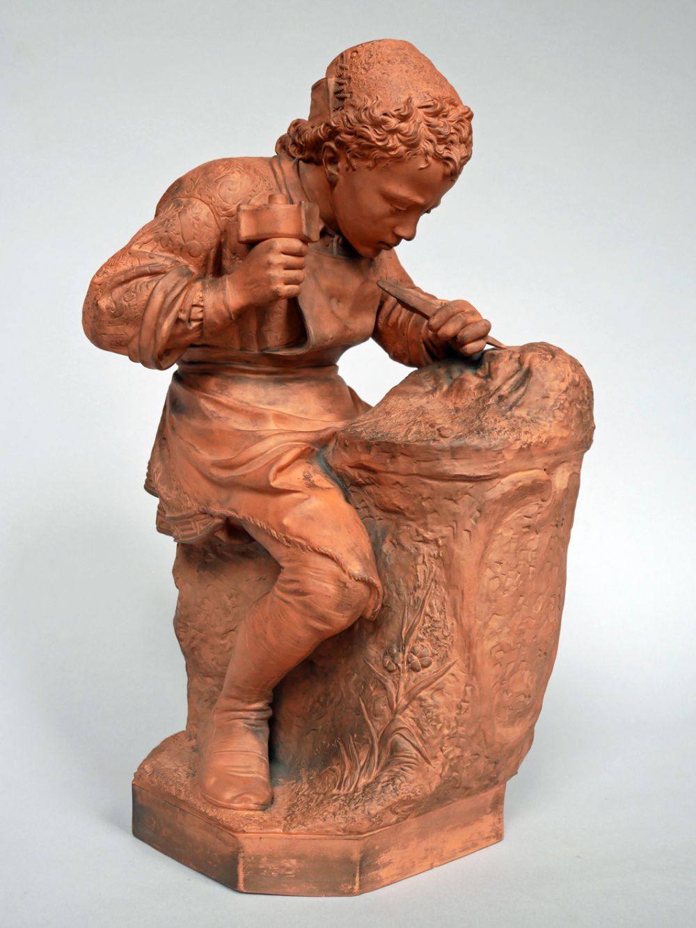 Terracotta Figure of Michelangelo