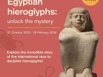Egyptian hieroglyphs: unlock the mystery poster